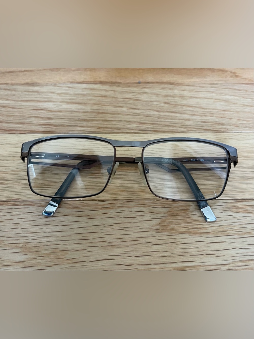 Harley-Davidson Silver/Copper Tone Men’s RX 55 [  ] 17-145 Glasses Frame ONLY